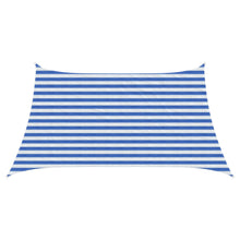 Zonneschaduwzeil Blauw en Wit 3 / 4 x 2 m HDPE