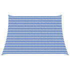 Zonneschaduwzeil 5x3 m blauw wit HDPE