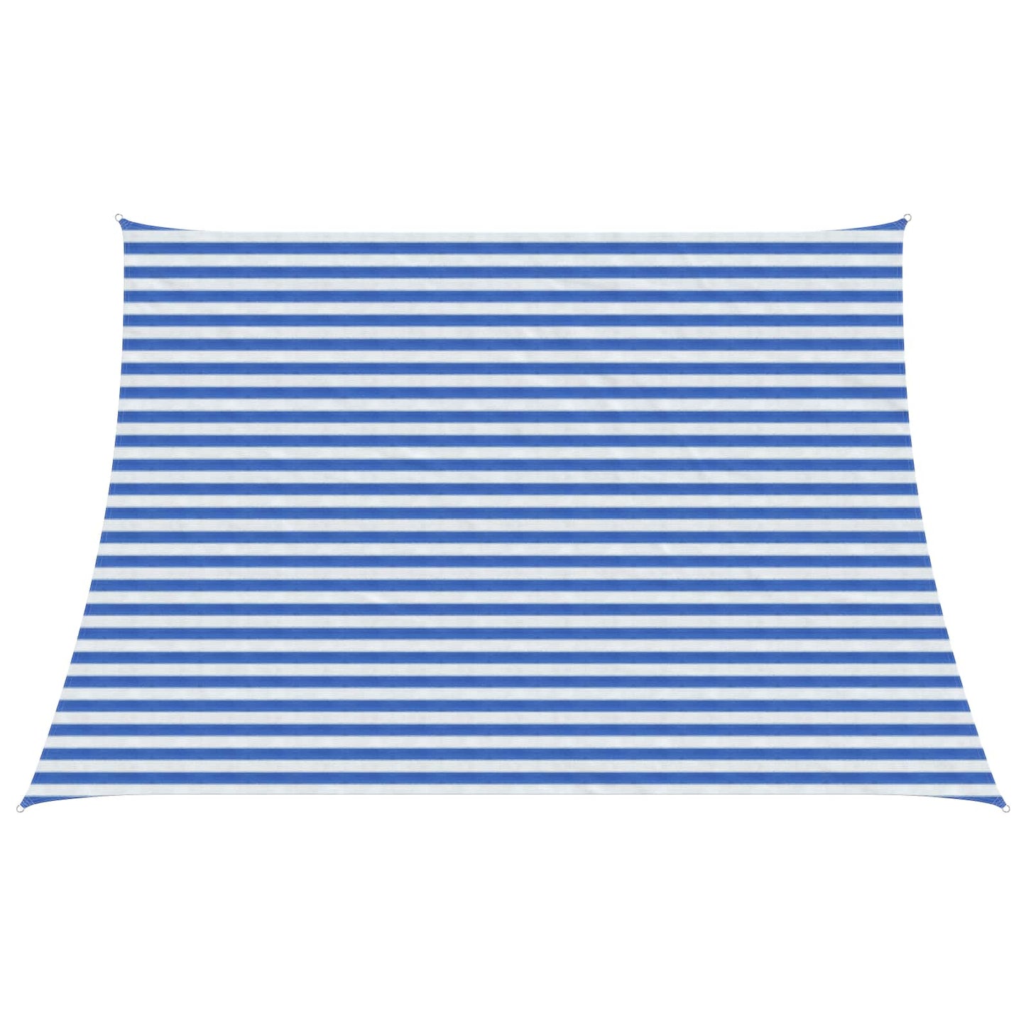 Zonneschaduwzeil Blauw en Wit 4 / 5 x 3 m HDPE