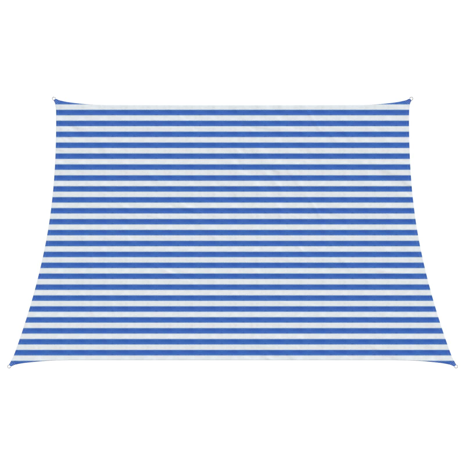 Zonneschaduwzeil Blauw en Wit 4 / 5 x 3 m HDPE
