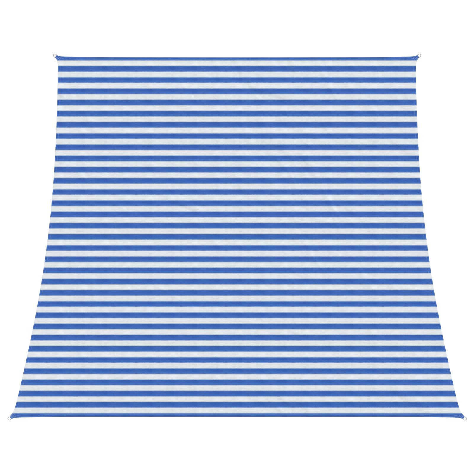Zonneschaduwzeil Blauw en Wit 4 / 5 x 4 m HDPE