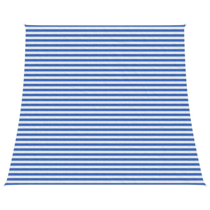 Zonneschaduwzeil Blauw en Wit 4 / 5 x 4 m HDPE