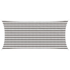 Zonnescherm 2 x 4 m HDPE lichtgrijs wit