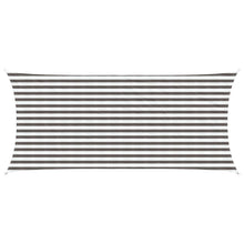 Zonneschaduwzeil Lichtgrijs en wit. 2 x 4 m HDPE