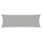 Sun Shade Sail Light Grey and White. 2 x 6 m HDPE