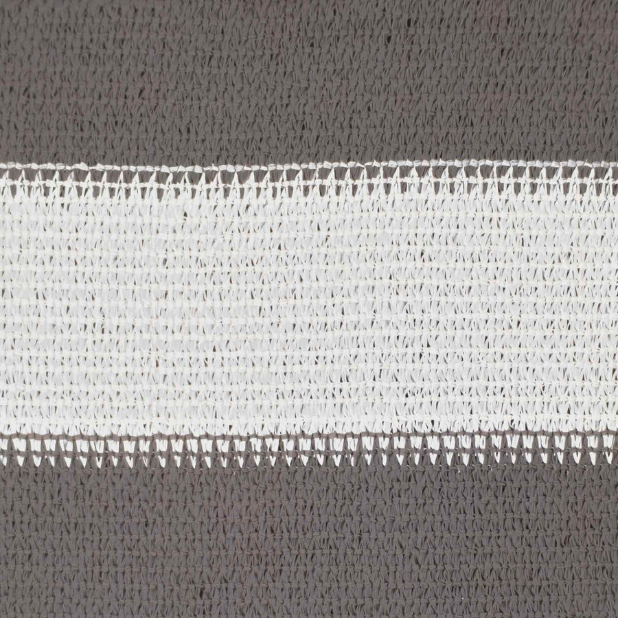 Zonneschaduwzeil 2,5 x 3 m HDPE Rechthoekig Lichtgrijs en wit.