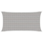Sun Shade Sail Light Grey and White. 2.5 x 4.5 m HDPE