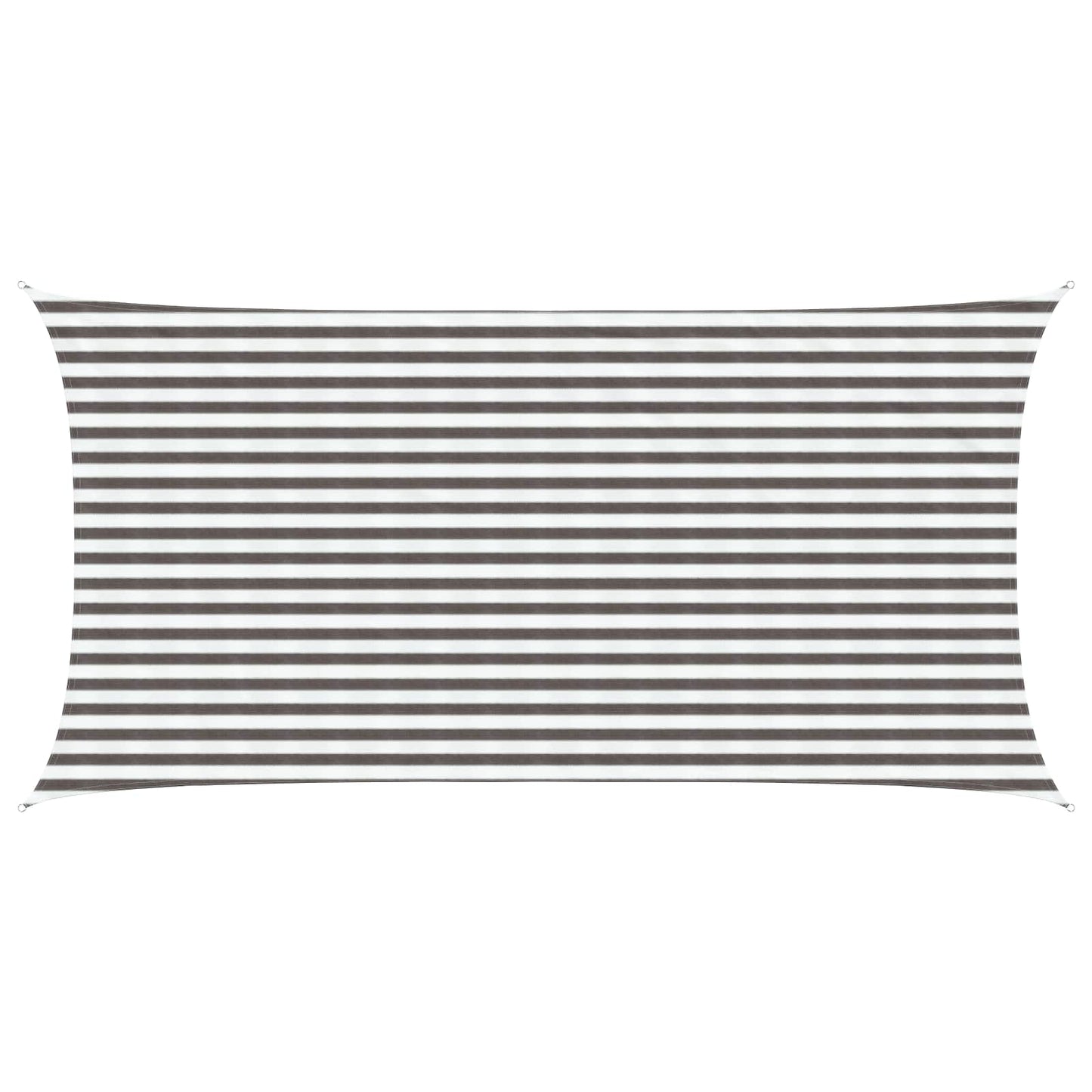 Zonneschaduwzeil Lichtgrijs en wit. 2,5 x 4,5 m HDPE