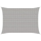 Sun Shade Sail Light Grey and White. 3.5 x 4.5 m HDPE