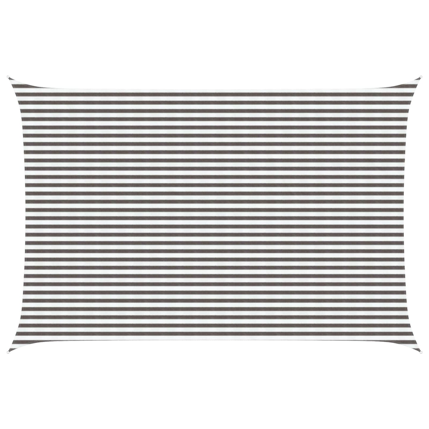 Zonneschaduwzeil Lichtgrijs en wit. 4 x 5 m HDPE