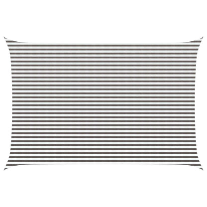 Zonneschaduwzeil Lichtgrijs en wit. 4 x 5 m HDPE