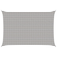 Zonneschaduwzeil Lichtgrijs en wit. 4 x 6 m HDPE