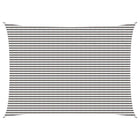 Sun shade sail light grey and white. 5 x 6 m HDPE