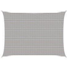 Zonneschaduwzeil Lichtgrijs en wit. 5 x 7 m HDPE
