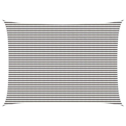Zonneschaduwzeil Lichtgrijs en wit. 5 x 8 m HDPE