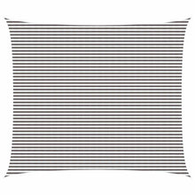 Zonneschaduwzeil Lichtgrijs en wit. 6 x 7 m HDPE
