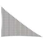 Sun Shade Sail Light Grey and White. 3 x 4 x 5 m HDPE