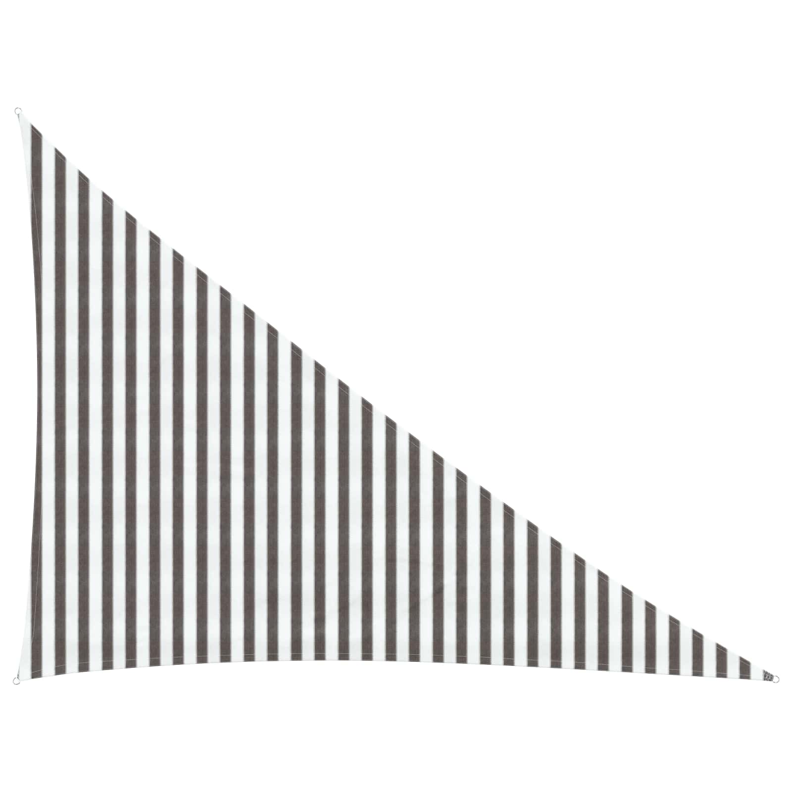 Zonneschaduwzeil Lichtgrijs en wit. 3 x 4 x 5 m HDPE