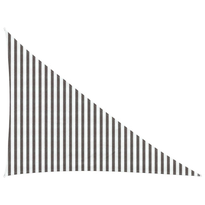 Zonneschaduwzeil Lichtgrijs en wit. 3 x 4 x 5 m HDPE