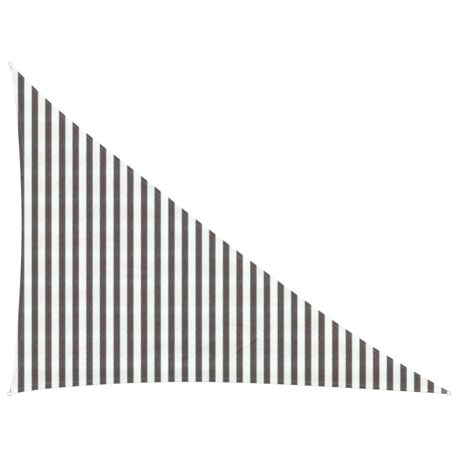 Zonneschaduwzeil Lichtgrijs en wit. 3 x 4 x 5 m HDPE