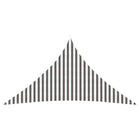 Sun Shade Sail Light Grey and White. 4.5 x 4.5 x 4.5 m HDPE