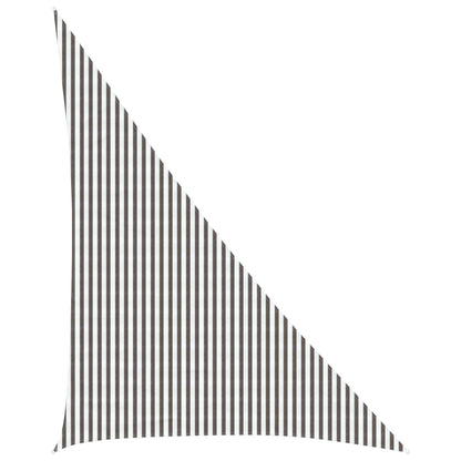 Zonneschaduwzeil Lichtgrijs en wit. 4 x 5 x 6,8 m HDPE