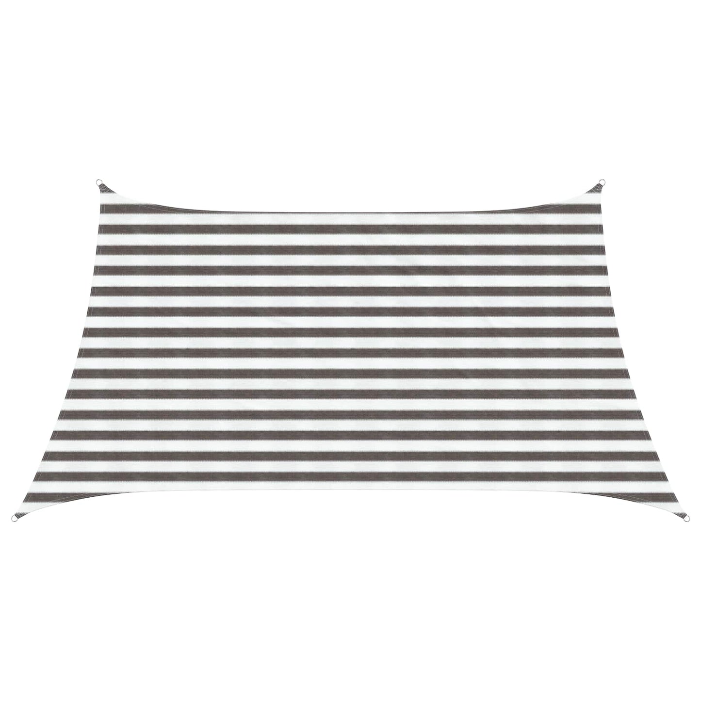Zonneschaduwzeil Lichtgrijs en wit. 3 / 4 x 2 m HDPE