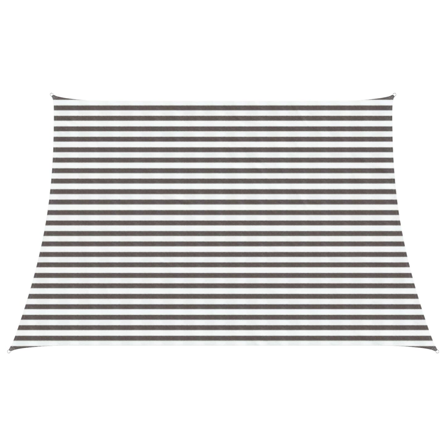 Zonneschaduwzeil Lichtgrijs en wit. 4 / 5 x 3 m HDPE