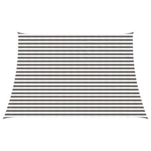 Zonneschaduwzeil Lichtgrijs en wit. 4 / 5 x 3 m HDPE