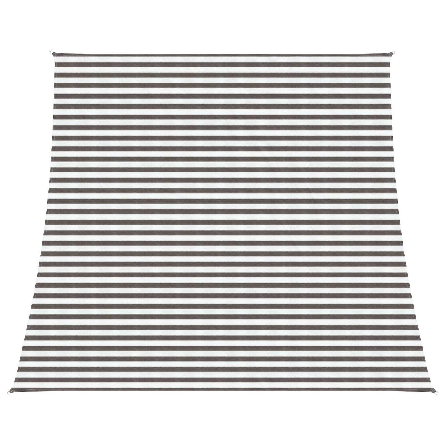 Zonneschaduwzeil Lichtgrijs en wit. 4 / 5 x 4 m HDPE