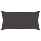 Zonnescherm 2,5 x 6 m antraciet HDPE