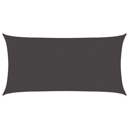 Zonneschaduwzeil Antracietkleurig 2,5 x 6 m HDPE