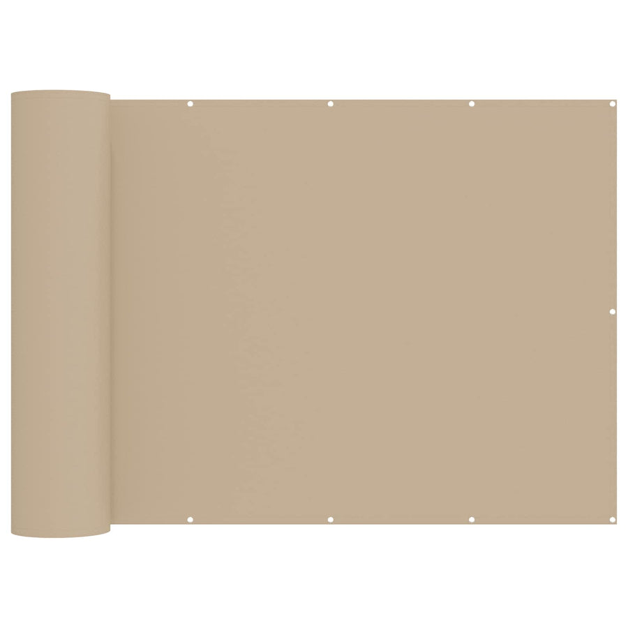 Balkon Privacy Scherm 150 x 400 cm Stof met PU-coating Beige
