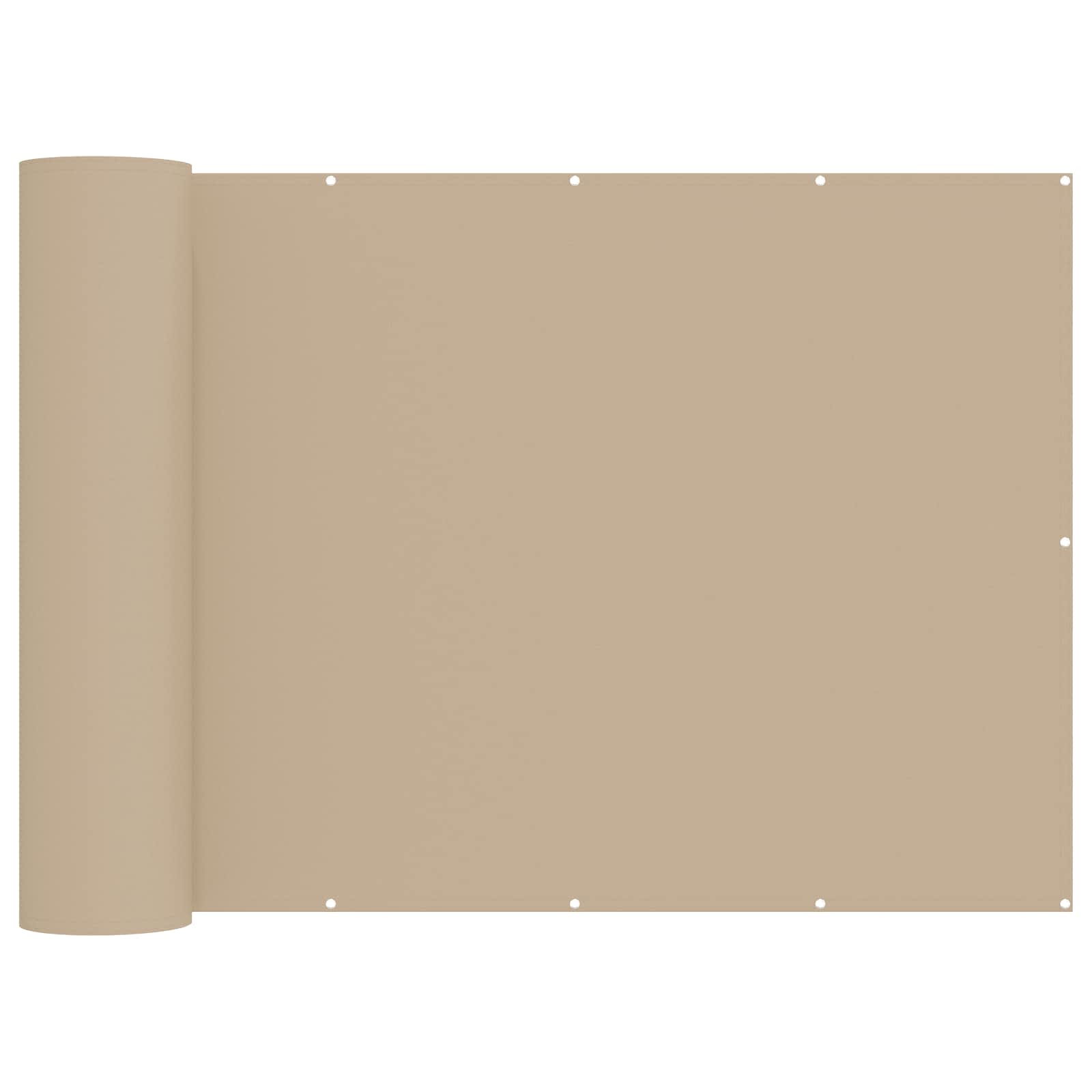 Balkon Privacy Scherm 200 x 300 cm Stof met PU-coating Beige