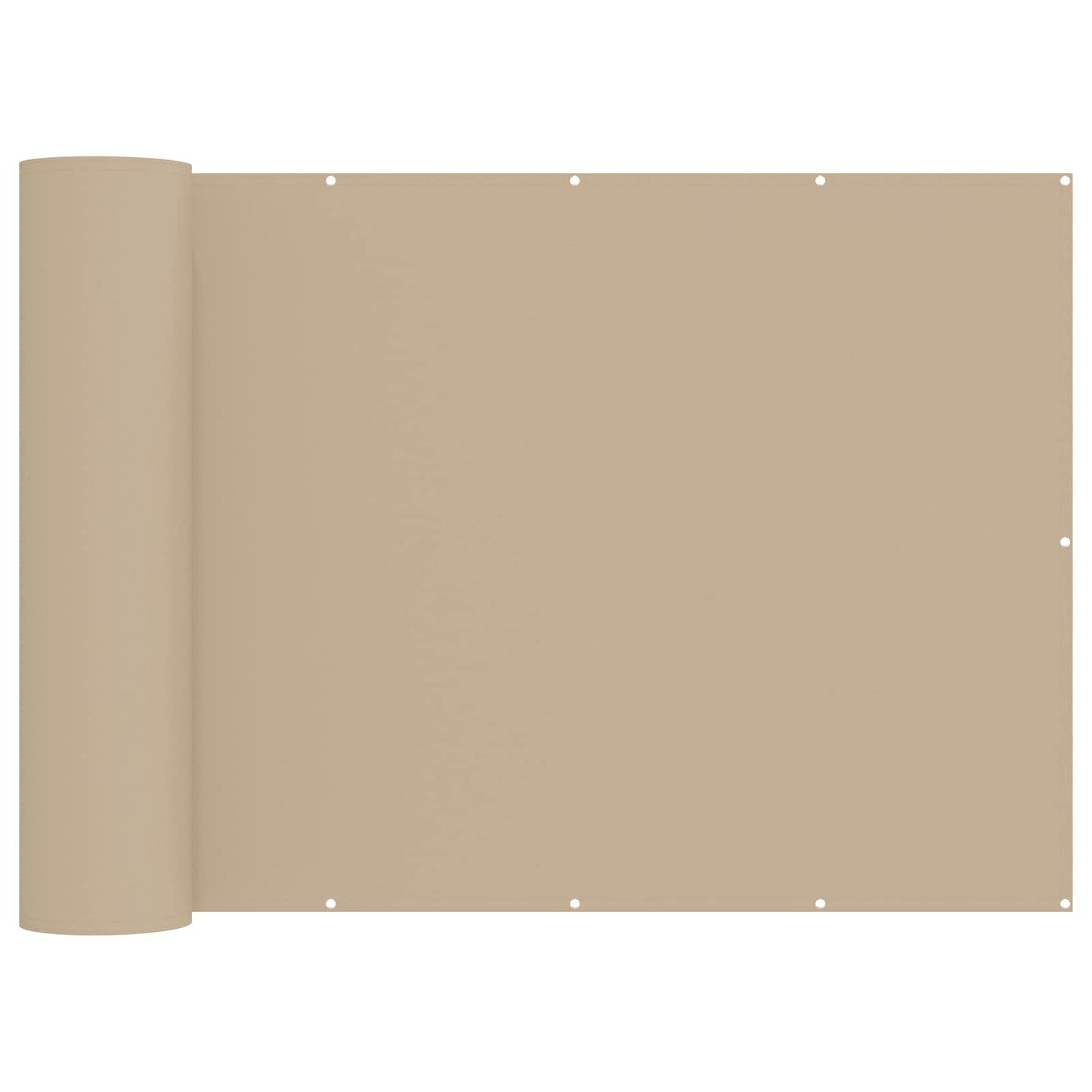 Balkon Privacy Scherm 200 x 400 cm Stof met PU-coating Beige
