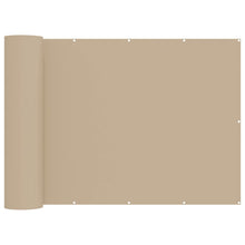 Balkon Privacy Scherm 200 x 800 cm Stof met PU-coating Beige