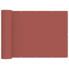 Balkon privacy scherm 400x200 cm terracotta stof