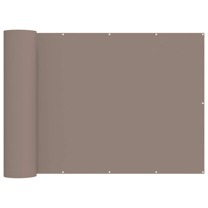 Balkon Privacy Scherm 150 x 300 cm Stof met PU-coating Taupe