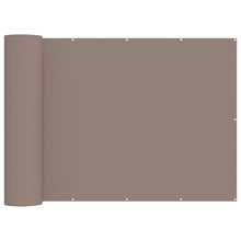 Balkon Privacy Scherm 180 x 800 cm Stof met PU-coating Taupe