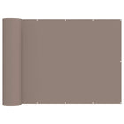 Balkon privacy scherm 1000x180 cm taupe