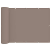 Balkonscherm 600x200 cm taupe polyester