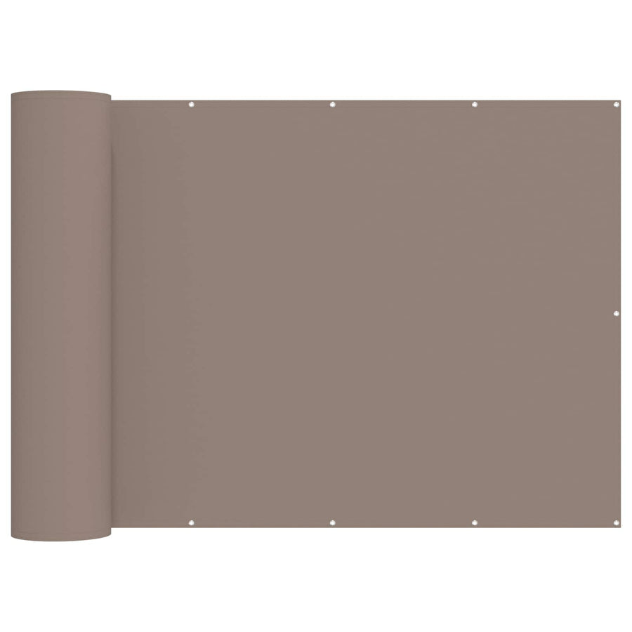 Balkon Privacy Scherm 200 x 700 cm Stof met PU-coating Taupe