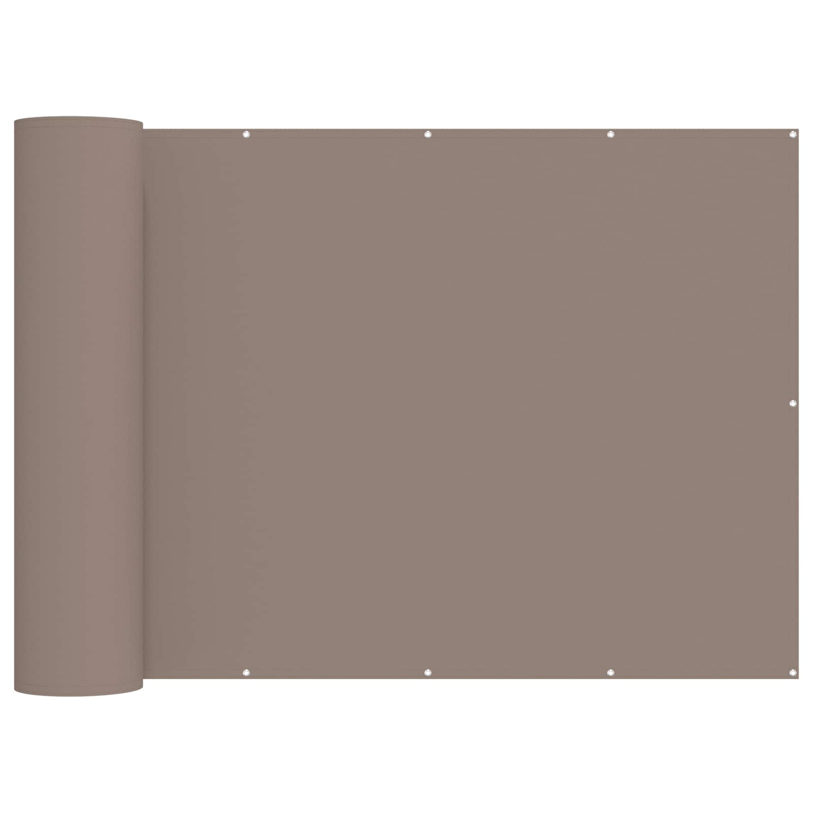Balkon Privacy Scherm 200 x 1000 cm Stof met PU-coating Taupe
