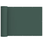 Balkon privacy scherm 1000x150 cm donkergroen stof PU-coating