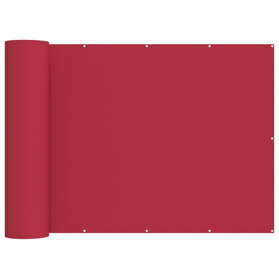 Balkon Privacy Scherm 180 x 600 cm Stof met PU-coating Rood