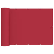 Balkonscherm 1000x200 cm polyester rood