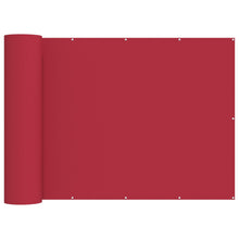Balkon Privacy Scherm 200 x 1000 cm Stof met PU-coating Rood