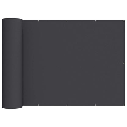 Balkon Privacy Scherm 180 x 400 cm Stof met PU-coating Zwart