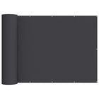 Balcony Privacy Screen 180 x 700 cm Fabric with PU Coating Black