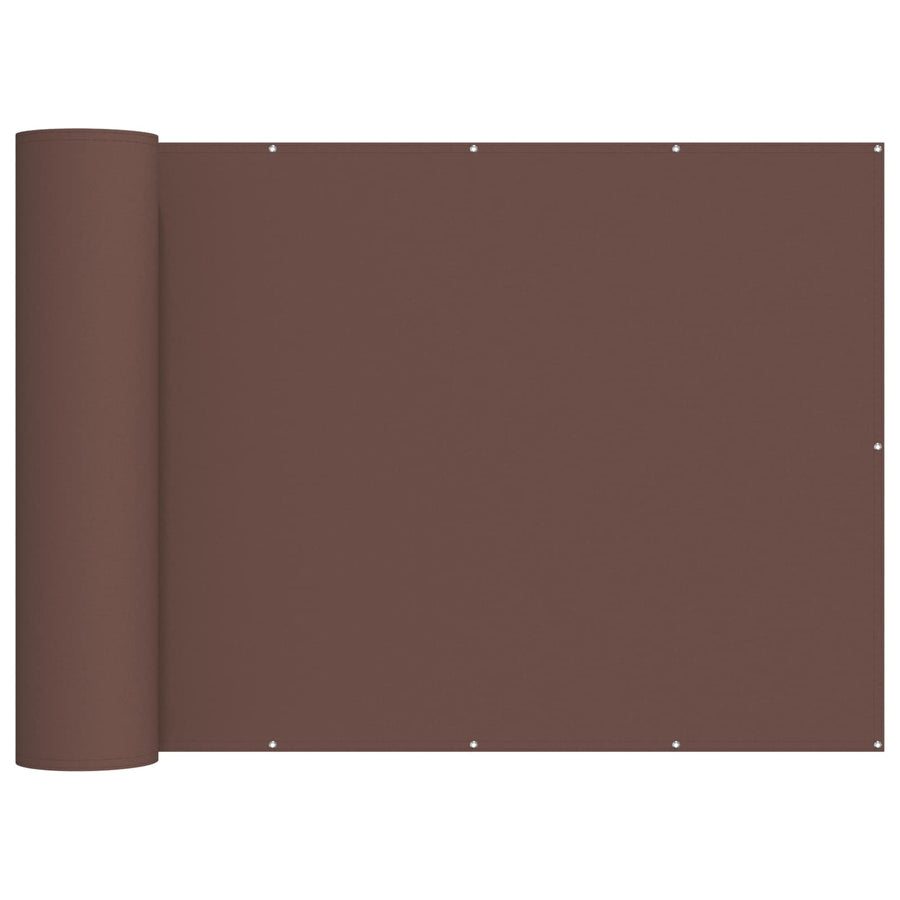 Balkon Privacy Scherm 180 x 500 cm Stof met PU-coating Bruin